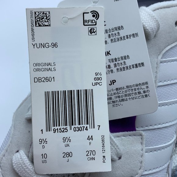 Adidas Yung 96 White Purple main image 4